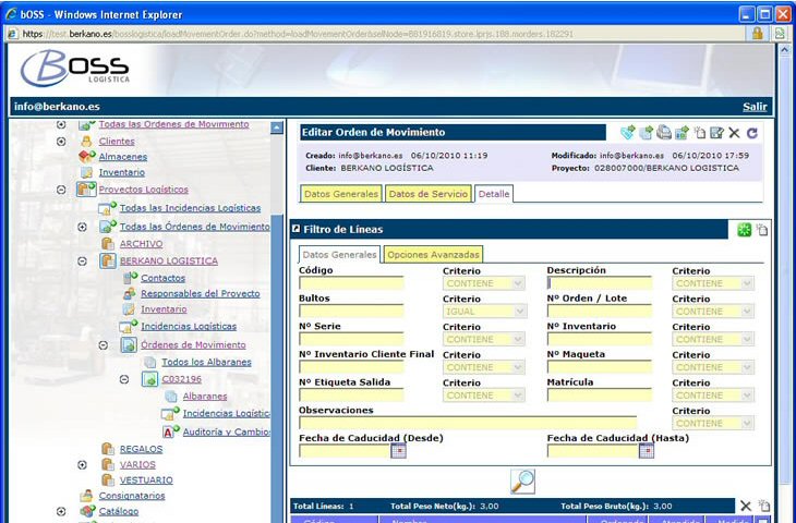 Ejemplo Orden de Movimiento III