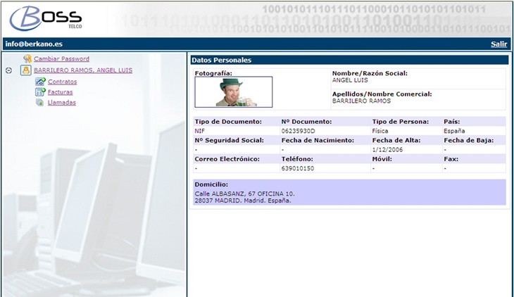Cliente Final:Datos Personales