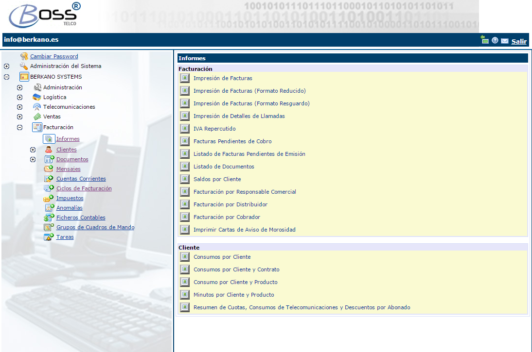 Informes Facturación